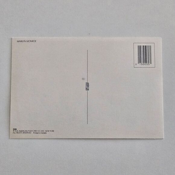 Vintage Marilyn Monroe Pinup Postcard Blue Swimsuit American Postcard NY 1950's - Picture 4 of 6